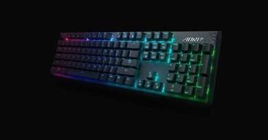 Gigabyte AORUS K1 Mechanical Gaming Keyboard with German Cherry MX Red keys