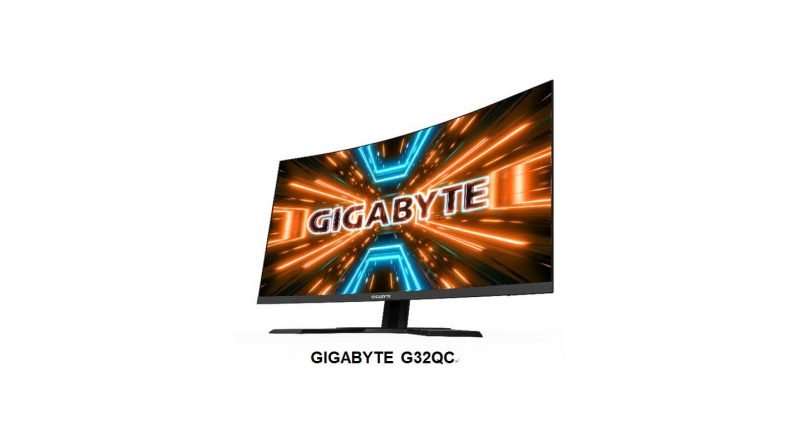 Gigabyte new 32 inch G32QC 1500R curved HDR gaming monitor with 165 Hz refresh rate