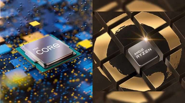 Intel 12th gen Core i5 vs AMD Ryzen 5 5000 series Desktop Processors Comparison Chart